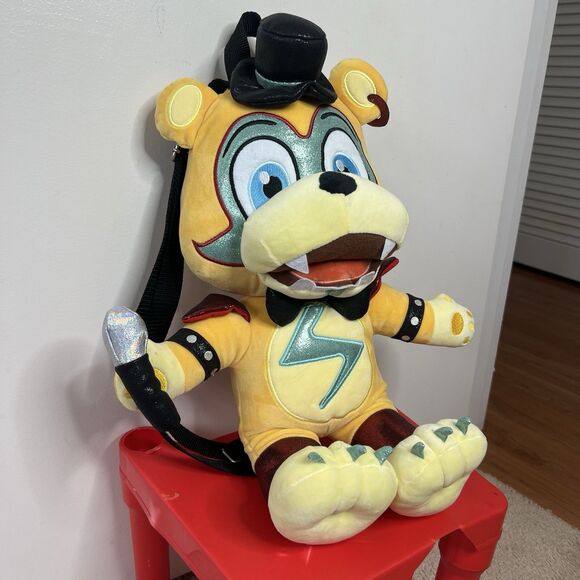 Five Night's At Freddy's Security Breach Glamrock Plush Backpack FNAF Approx 20" - Picture 2 of 12